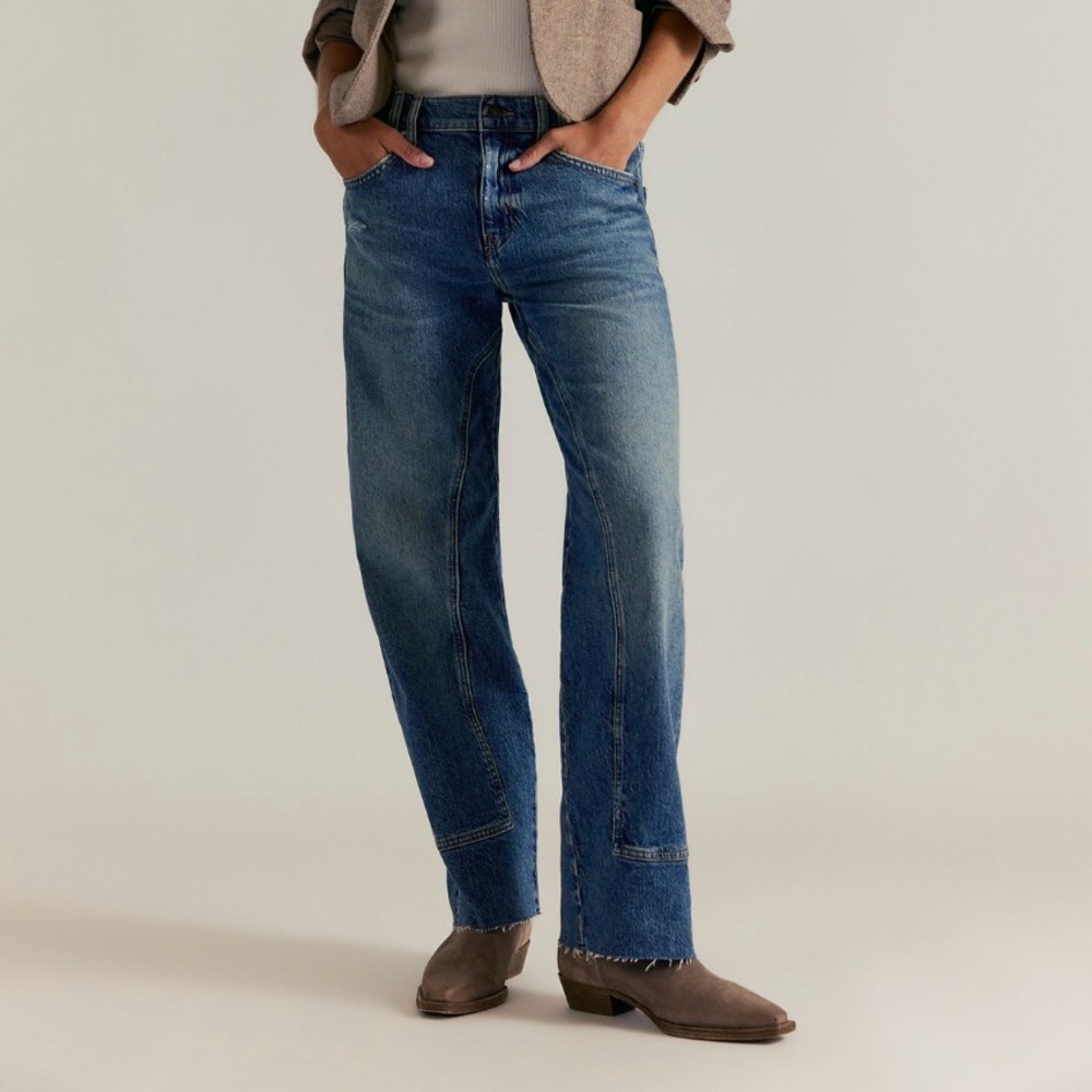 Free People Risk Taker Mid-Rise Jeans